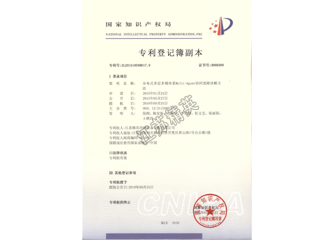 分布式多層多域體系Multi-Agent協(xié)同故障診斷方法發(fā)明專利證